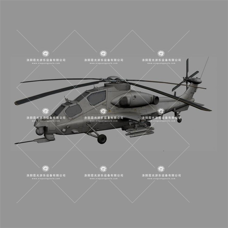 望谟武装直升机3D模型